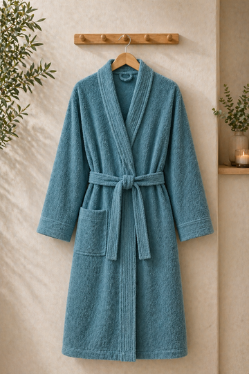 Rituals Serisi Pamuklu Kimono Bornoz - Turkuaz