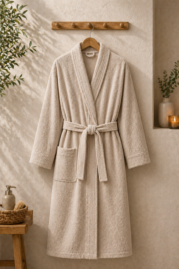 Rituals Serisi Pamuklu Kimono Bornoz - Bej