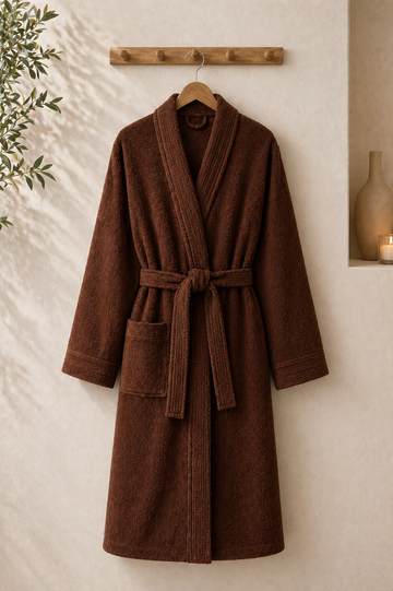 Rituals Serisi Pamuklu Kimono Bornoz - Kahverengi