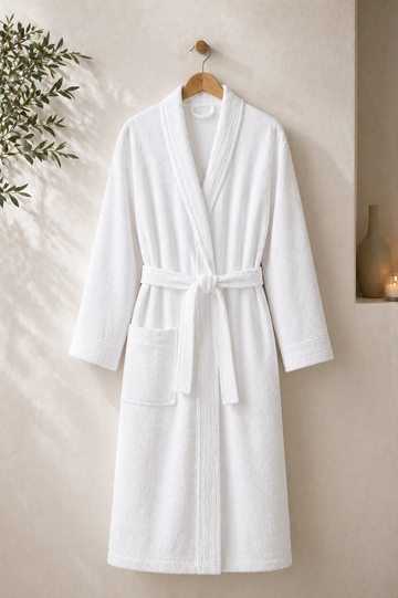 Rituals Serisi Pamuklu Kimono Bornoz - Beyaz