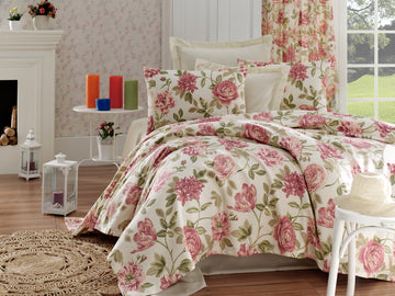 Doğal Pike Baskılı Tek Kişilik Care Pembe - 015762