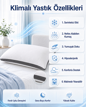 Klimalı Hipoalerjenik Yastık