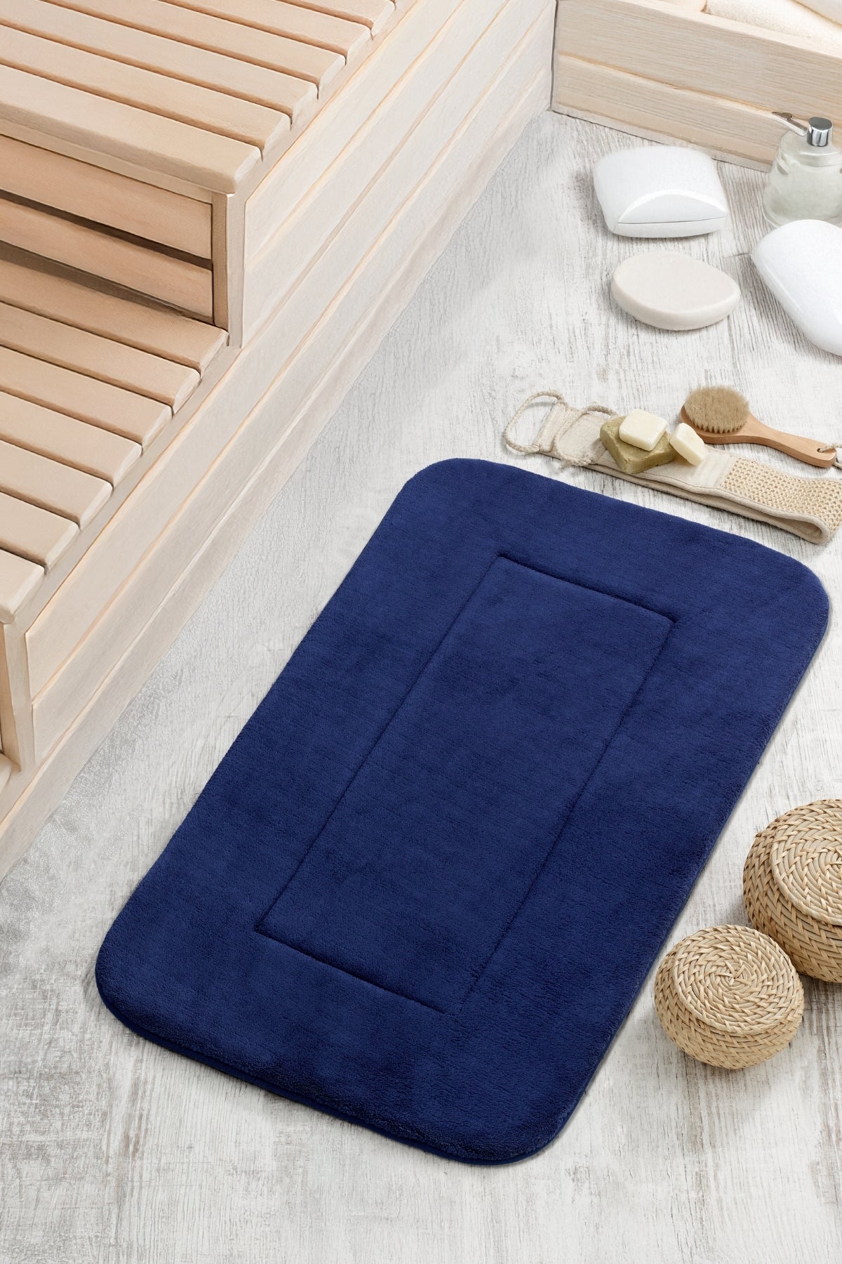 Welsofft Kaydırmaz Banyo Paspası 50x80cm | Lacivert |